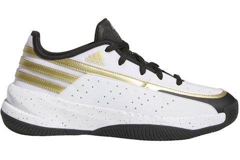 adidas Front Court Cloud White Core Black Gold Metallic Men's