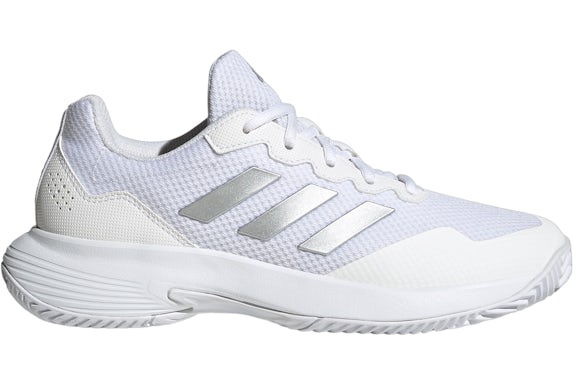 adidas Gamecourt 2.0 Cloud Weiß Silber Metallic (Damen)