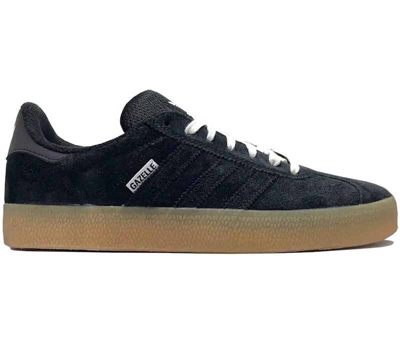 Adidas gazelle mens black cheap gum