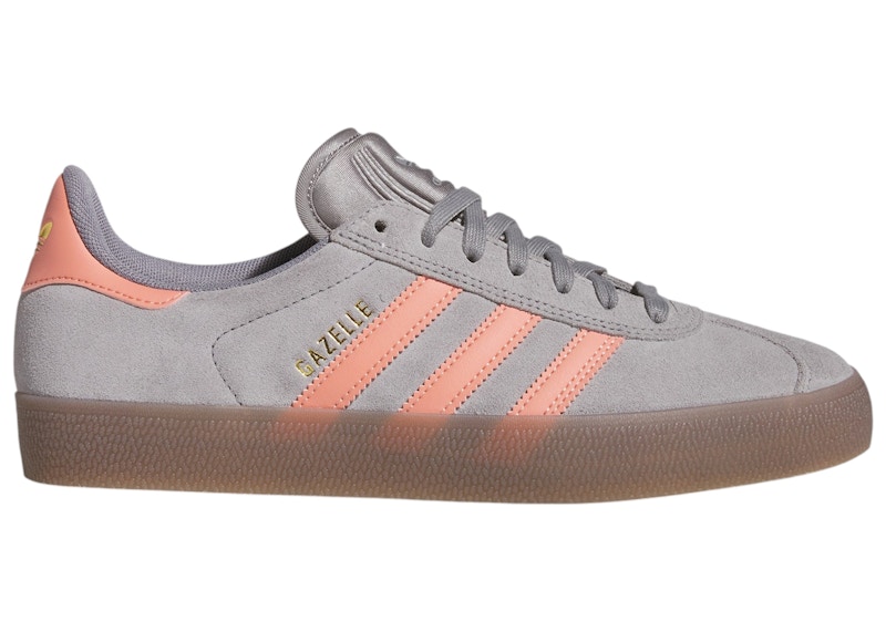 adidas gazelle silver green womens Adidas Gazelle Trainers Solid Grey/Red – 80's Casual Classics main image 0