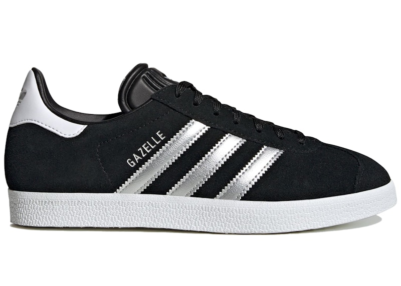 adidas Gazelle Black Silver Metallic (Women's) - ID7007 - US