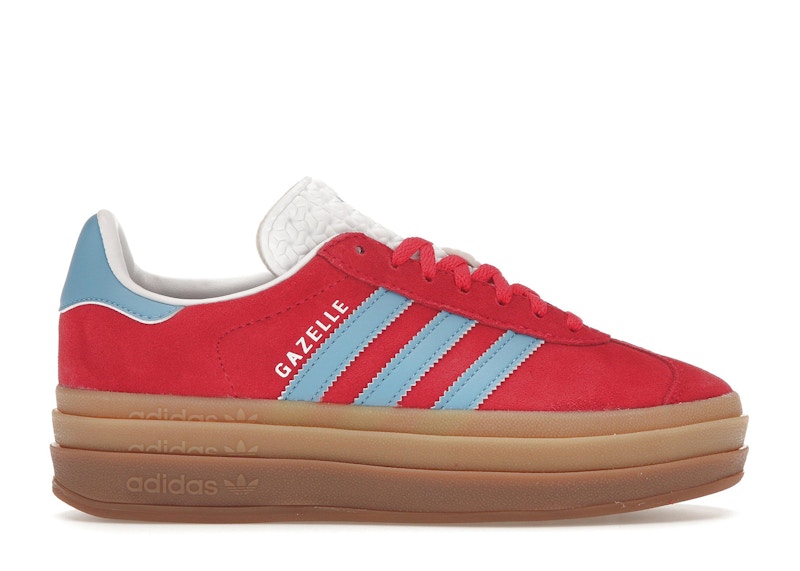 Adidas pink and blue gazelle