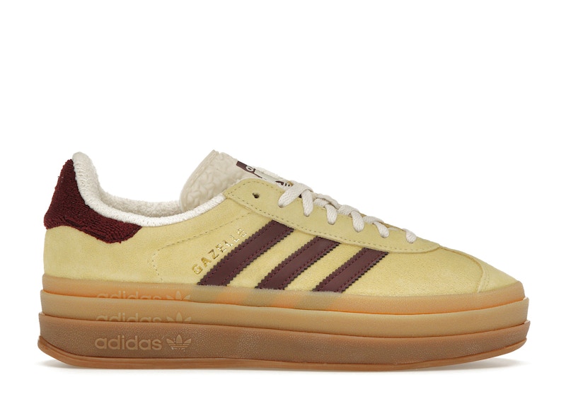 adidas Gazelle Bold Almost Yellow Maroon (Women's)