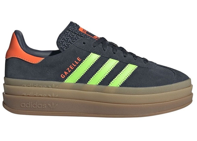 adidas Gazelle Bold Aurora Ink Solar Orange Womens