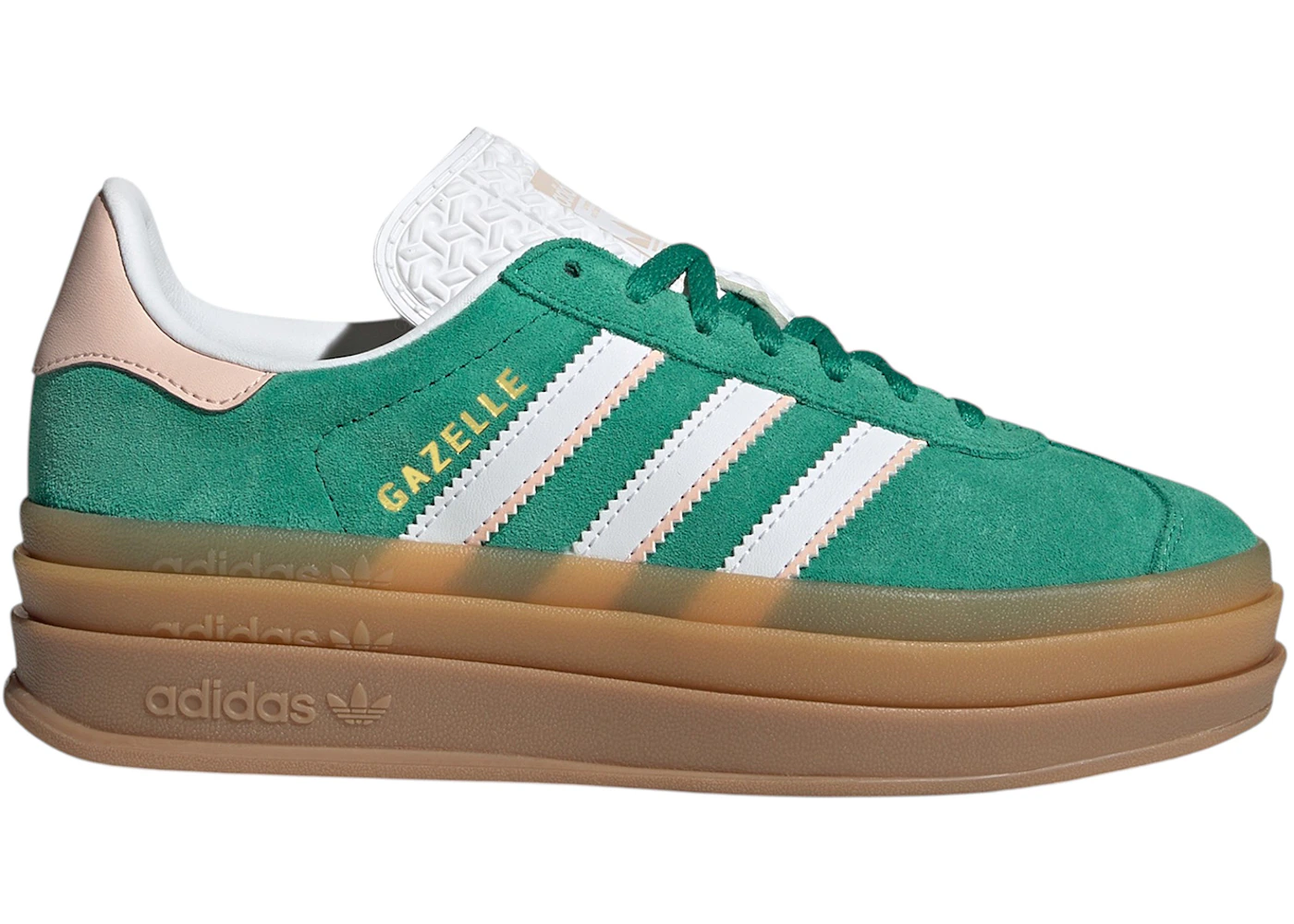 adidas Gazelle Bold Bold Green White (GS) - IH6455 - US adidas Gazelle Bold Bold Green White (GS) - IH6455 - US