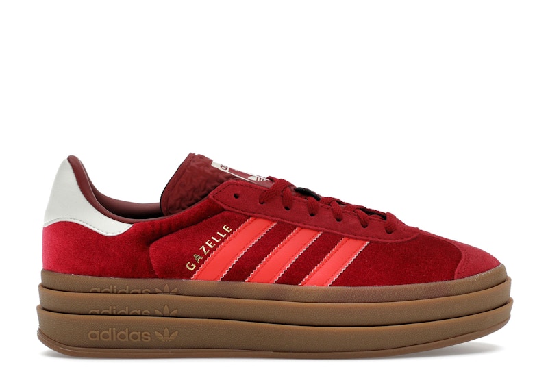 adidas Gazelle Bold Bright Red Velvet Womens Product