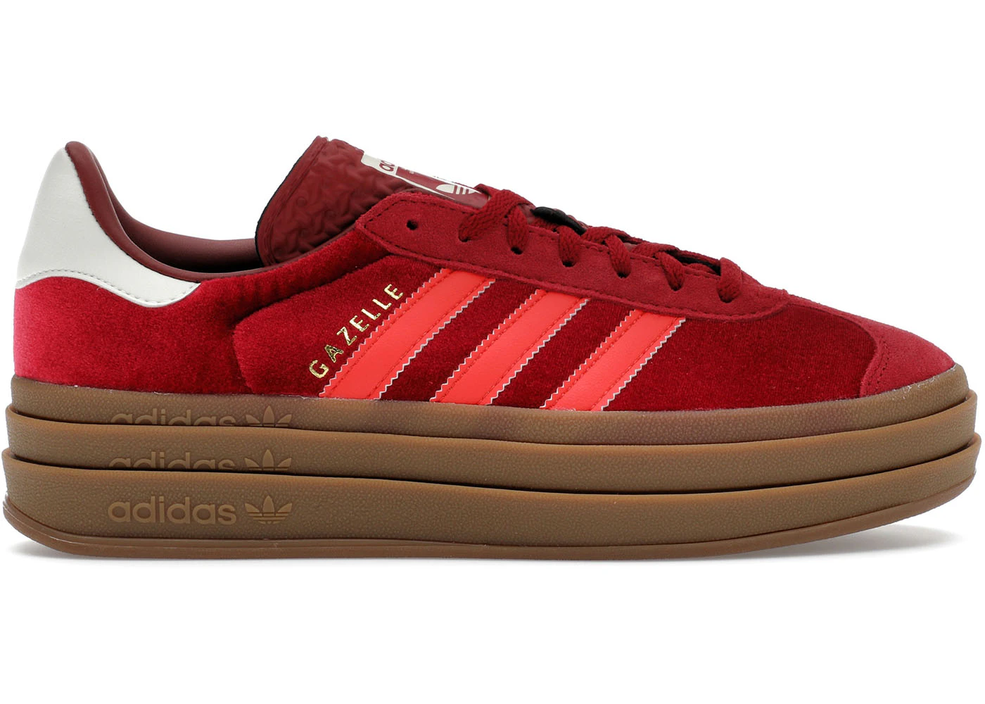 adidas Gazelle Bold Bright Red Velvet (Women's) IG4388 US