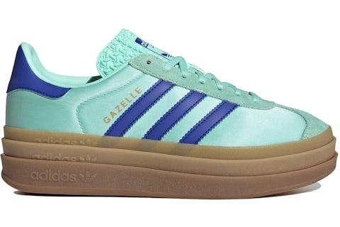adidas Gazelle Bold Clear Mint Lucid Blue Gold Metallic (Women's) - JI2702 - US adidas Gazelle Bold Clear Mint Lucid Blue Gold Metallic (Women's) - JI2702 - US