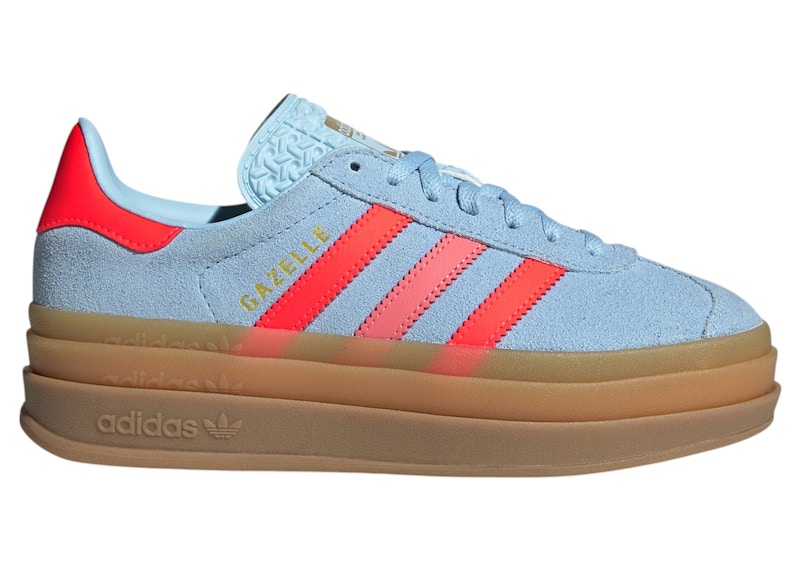 adidas Gazelle Bold Clear Sky Solar Red Gold Metallic (GS