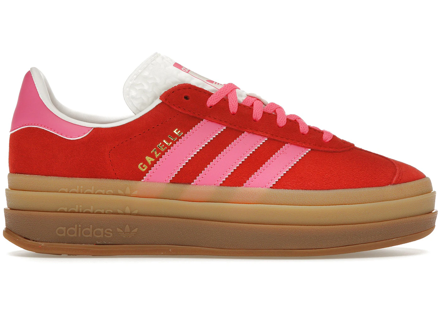 adidas Gazelle Bold Collegiate Red Lucid Pink (Women's) - IH7496 - US adidas Gazelle Bold Collegiate Red Lucid Pink (Women's) - IH7496 - US