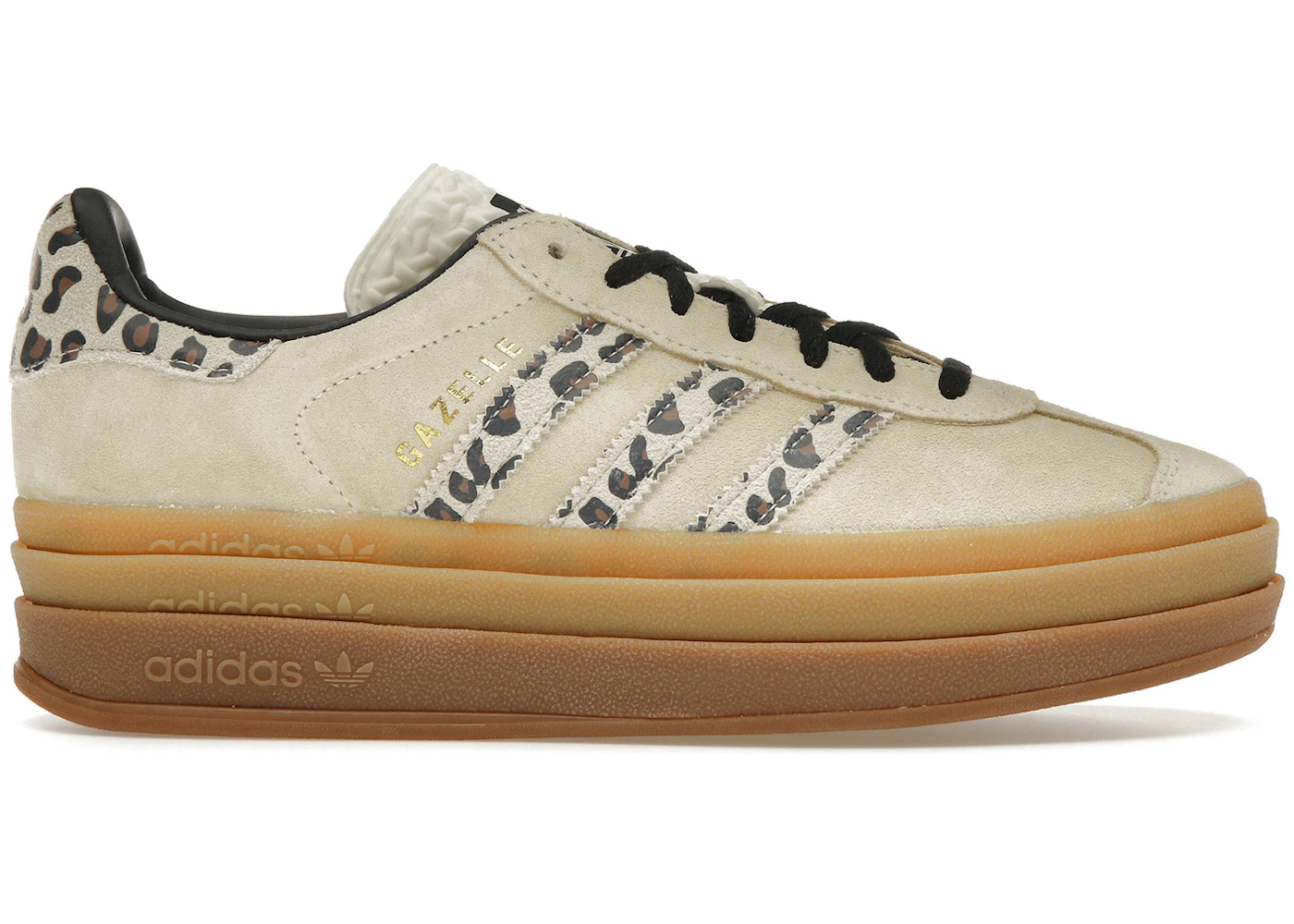 adidas Gazelle Bold Cream Black Leopard (Women's) - JI1370 - US adidas Gazelle Bold Cream Black Leopard (Women's) - JI1370 - US