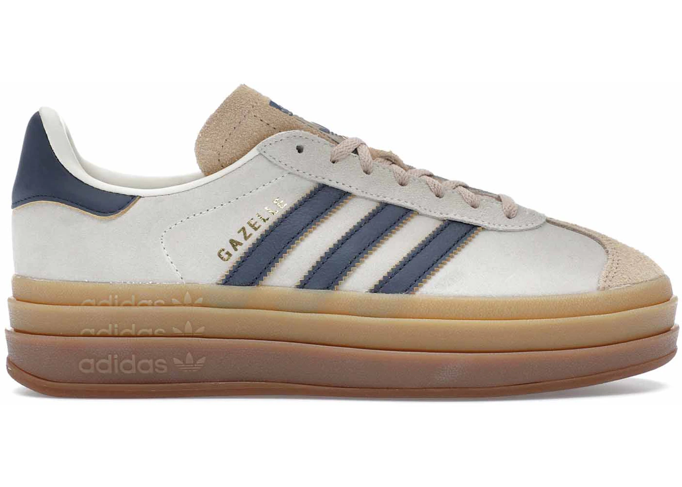 adidas Gazelle Bold Cream Night Indigo (Women's) - JQ5126 - US