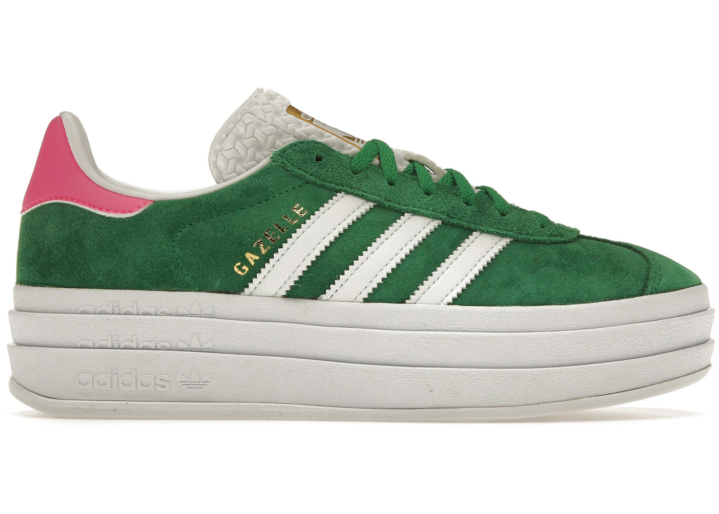 adidas Gazelle Bold Green Lucid Pink (Women's) - IG3136 - US adidas Gazelle Bold Green Lucid Pink (Women's) - IG3136 - US