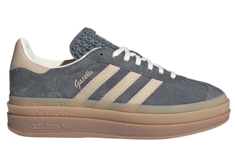 Adidas Gazelle Bold Grey Magic Beige Gum Women S IE0428 ES   Adidas Gazelle Bold Grey Magic Beige Gum Womens 