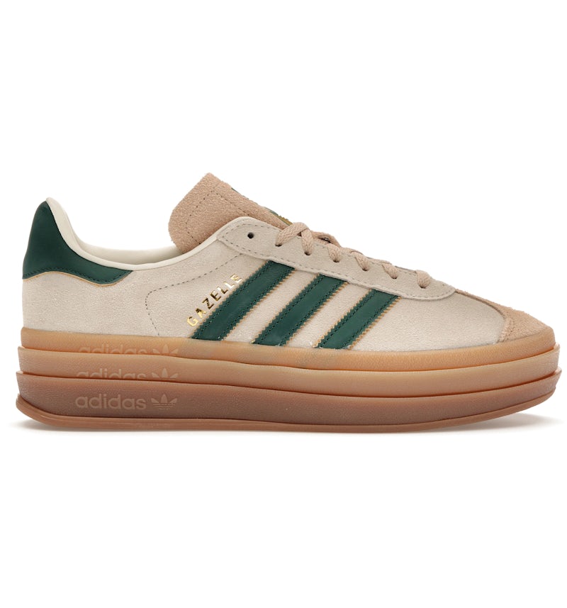 adidas Gazelle Bold Magic en beige y verde (de mujer) ID7056 US