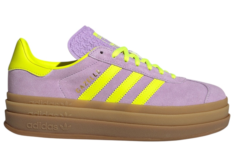 アンダラ パープル　イエロー★A70★ adidas Gazelle Bold Powder Plum Solar Yellow (Women's) - IH4192 - US