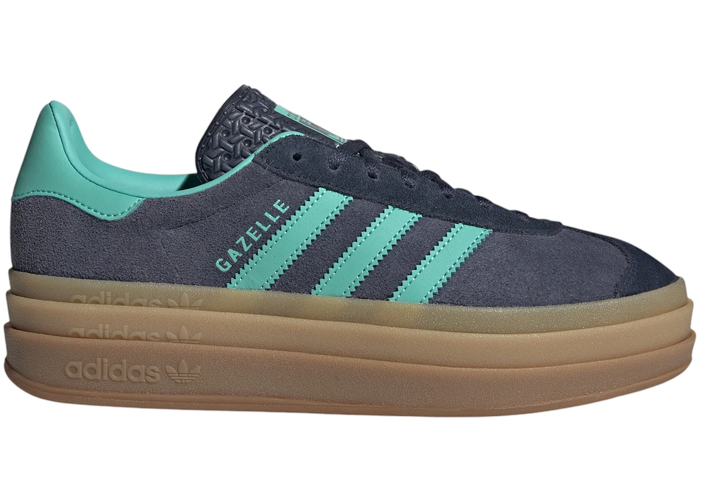 adidas Gazelle Bold Shadow Navy Acid Mint Legend Ink (Women's) - JQ6437 - US adidas Gazelle Bold Shadow Navy Acid Mint Legend Ink (Women's) - JQ6437 - US