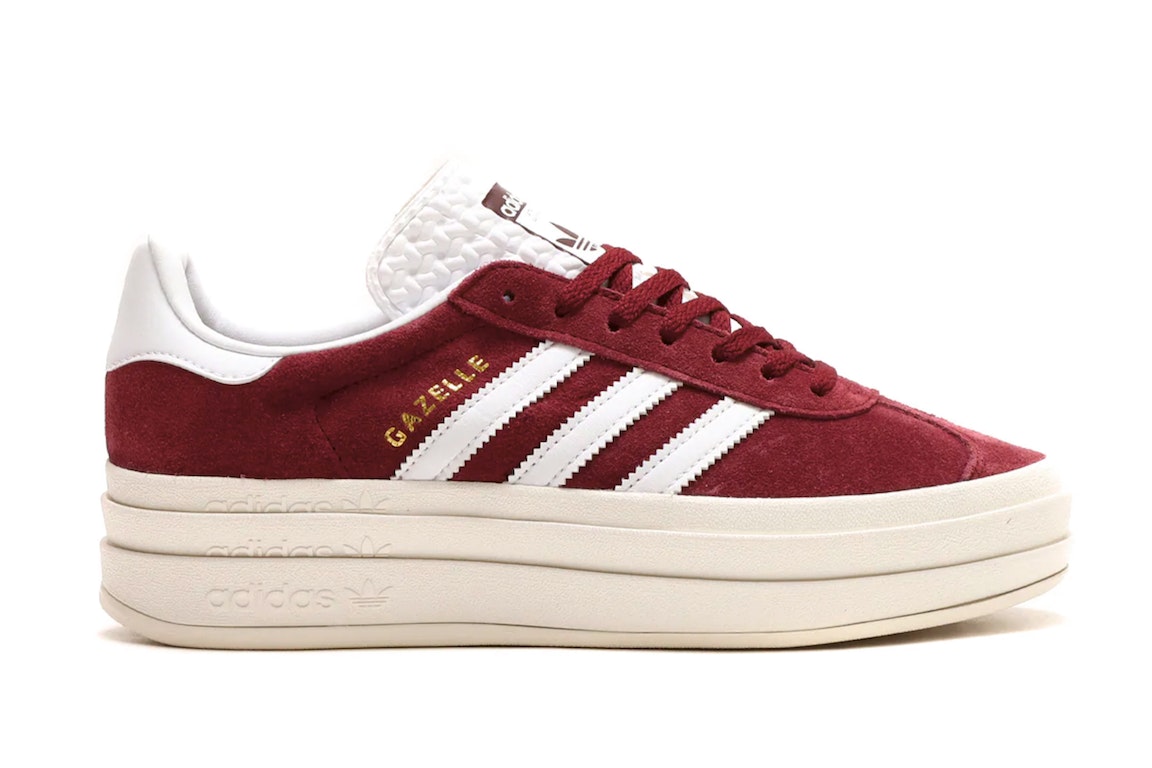 Pre-owned Adidas Originals Adidas Gazelle Bold Shadow Red (women's) In Shadow Red/footwear White/core White