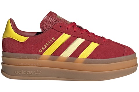 adidas Gazelle Bold Team Victory Red Yellow Gold Metallic (GS) - JR5953 - US adidas Gazelle Bold Team Victory Red Yellow Gold Metallic (GS) - JR5953 - US