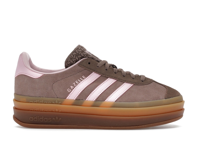 Pre-owned Adidas Originals Gazelle Bold (women's) Sneakers In Trace Brown/clear Pink/earth Strata