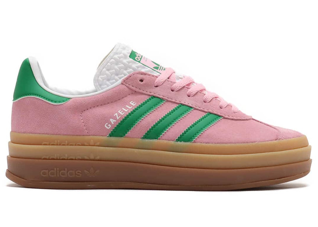Pre-owned Adidas Originals Adidas Gazelle Bold True Pink (women's) In True Pink/green/cloud White