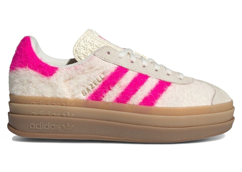 adidas Gazelle Bold White Shock Pink (Women's) - JS3908 - JP