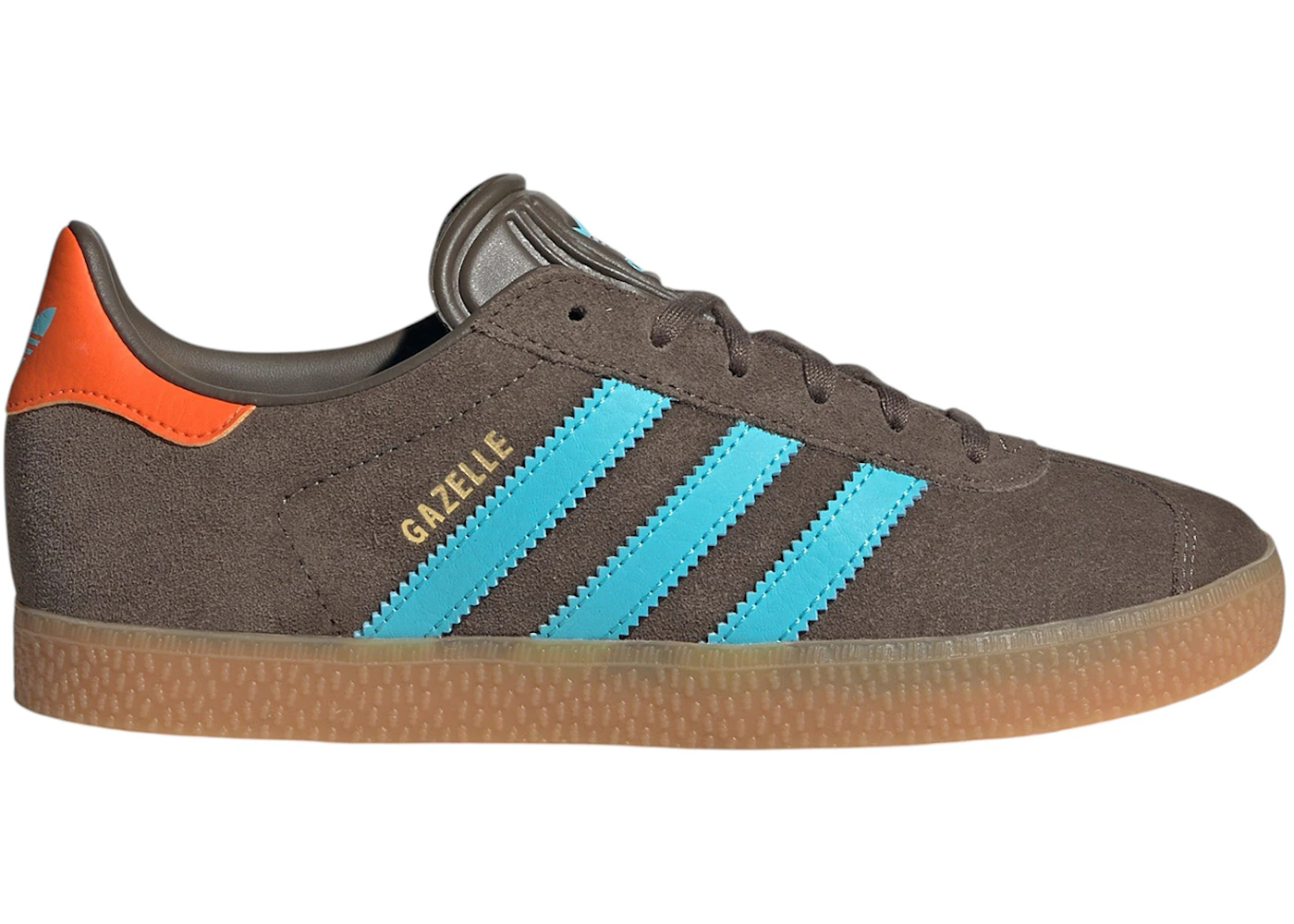 adidas Gazelle Brown Blue Glow Impact Orange (GS) - JR5942 - US adidas Gazelle Brown Blue Glow Impact Orange (GS) - JR5942 - US
