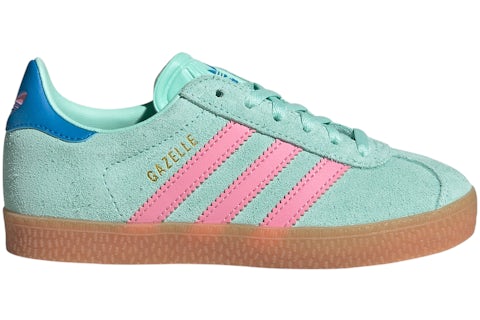 adidas Gazelle Clear Mint Bliss Pink Bright Blue (PS) - JP7130 - US adidas Gazelle Clear Mint Bliss Pink Bright Blue (PS) - JP7130 - US
