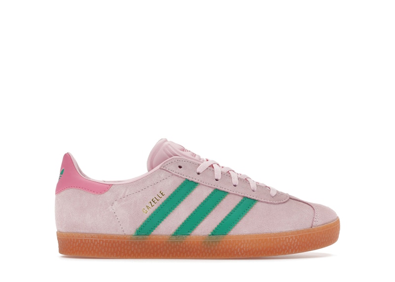 adidas Gazelle Clear Pink Court Green (GS)