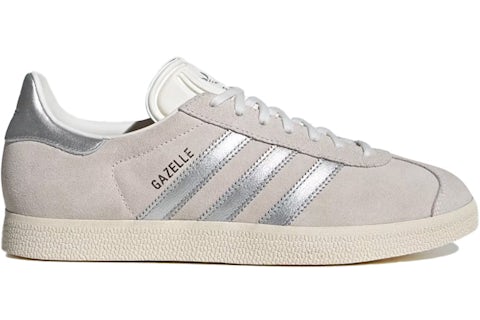 adidas Gazelle Cloud White Silver Metallic Men's JH8640 US
