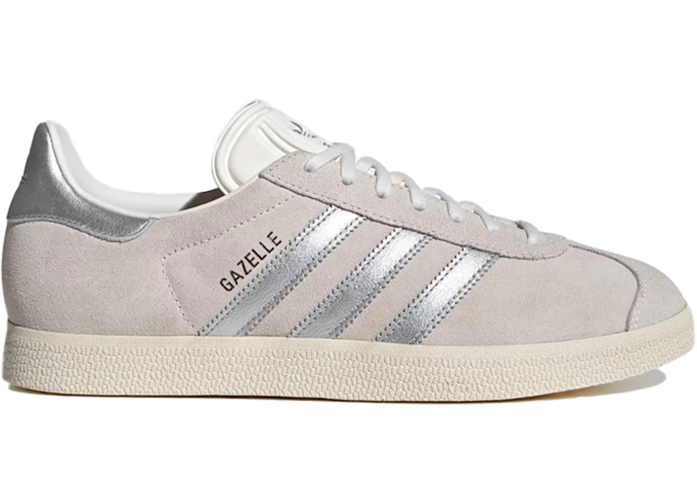 adidas Gazelle Cloud White Silver Metallic Men's - JH8640 - US adidas Gazelle Cloud White Silver Metallic Men's - JH8640 - US