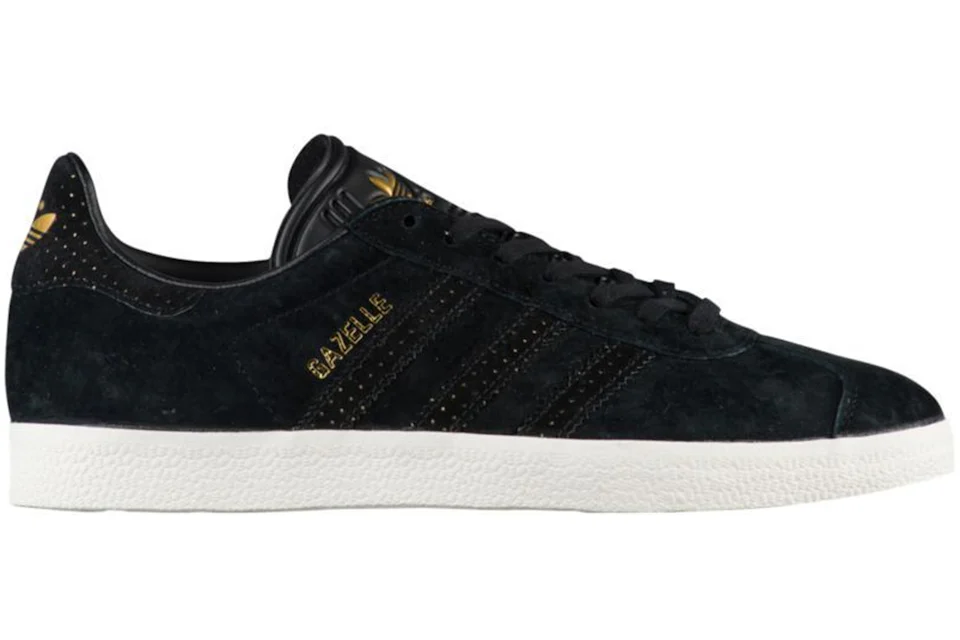 Adidas gazelle womens top black and gold