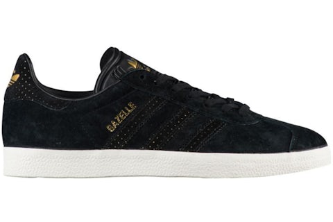 adidas Gazelle Core Black Gold Metallic Women s BY9364 US