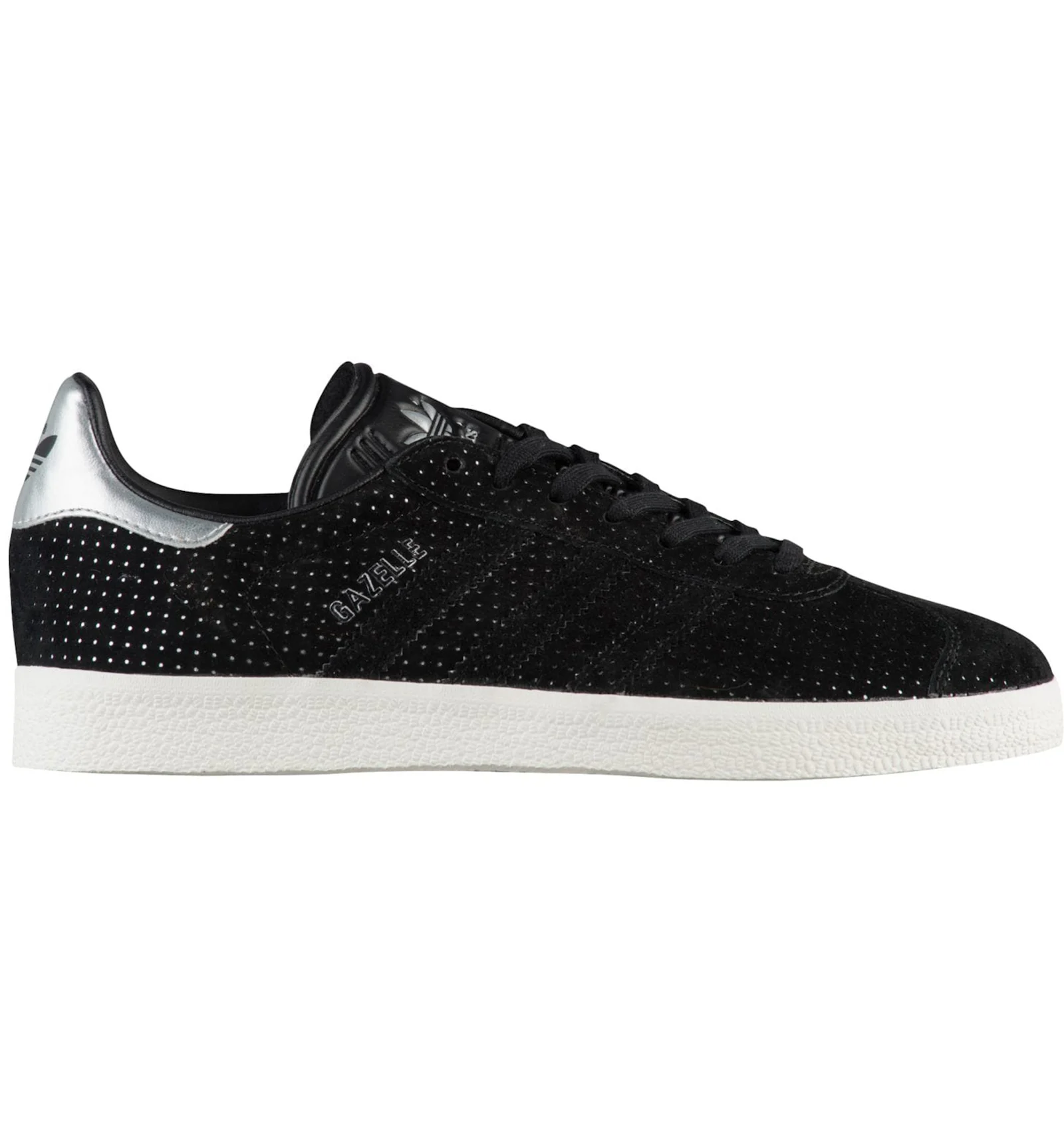 adidas Gazelle Core Black Silver Metallic Women s