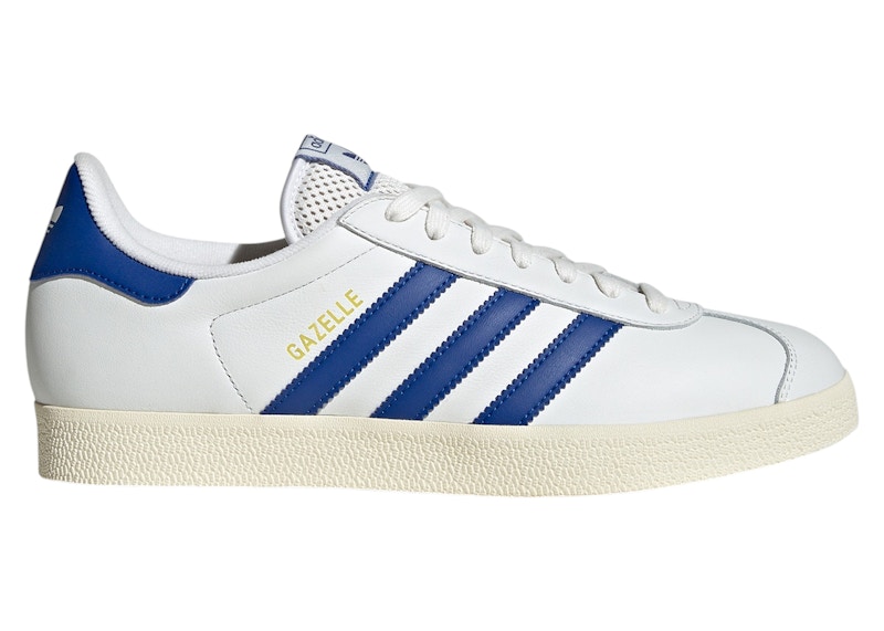 ★adidas★ガゼルスニーカー Core White  Blue adidas Gazelle Core White Royal Blue Cream White メンズ