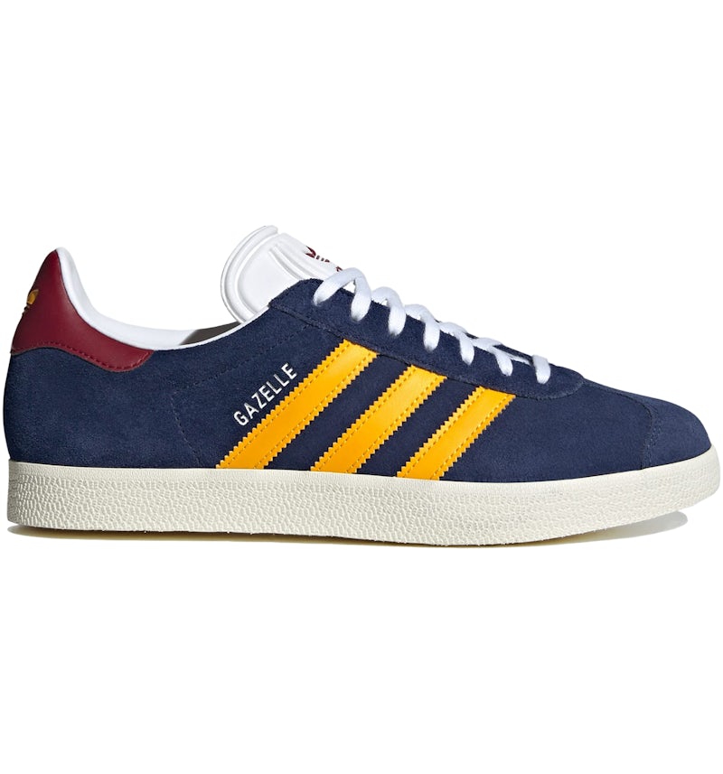adidas Gazelle Dark Blue Crew Yellow Burgundy Men's - IF0877 - US adidas Gazelle Dark Blue Crew Yellow Burgundy Men's - IF0877 - US