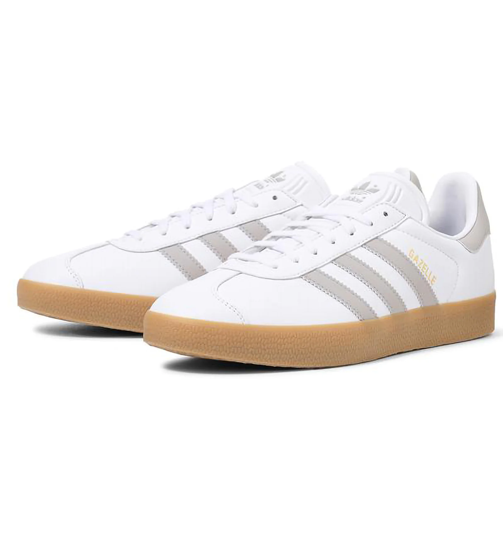 Adidas gazelle trainers grey two white gum Clearance
