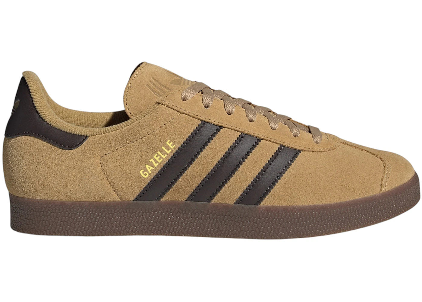 adidas Gazelle Golden Beige Dark Brown Gold Metallic Men's - JR6287 - US adidas Gazelle Golden Beige Dark Brown Gold Metallic Men's - JR6287 - US