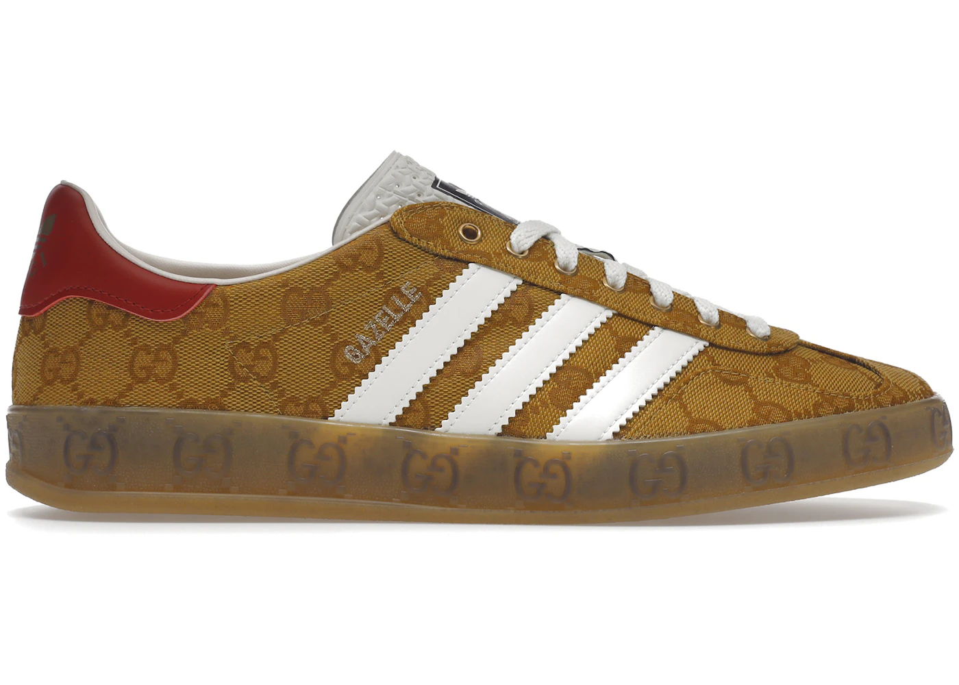 adidas Gazelle Gucci Original GG Beige Brown Men's - 707850 UWV20 7162/HQ8850 - US adidas Gazelle Gucci Original GG Beige Brown Men's - 707850 UWV20 7162/HQ8850 - US