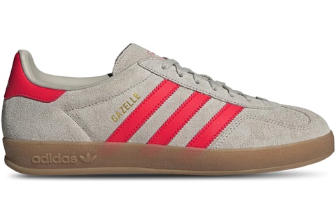 adidas Gazelle Indoor Beige Lucid Red Men's - JR3840 - US adidas Gazelle Indoor Beige Lucid Red Men's - JR3840 - US