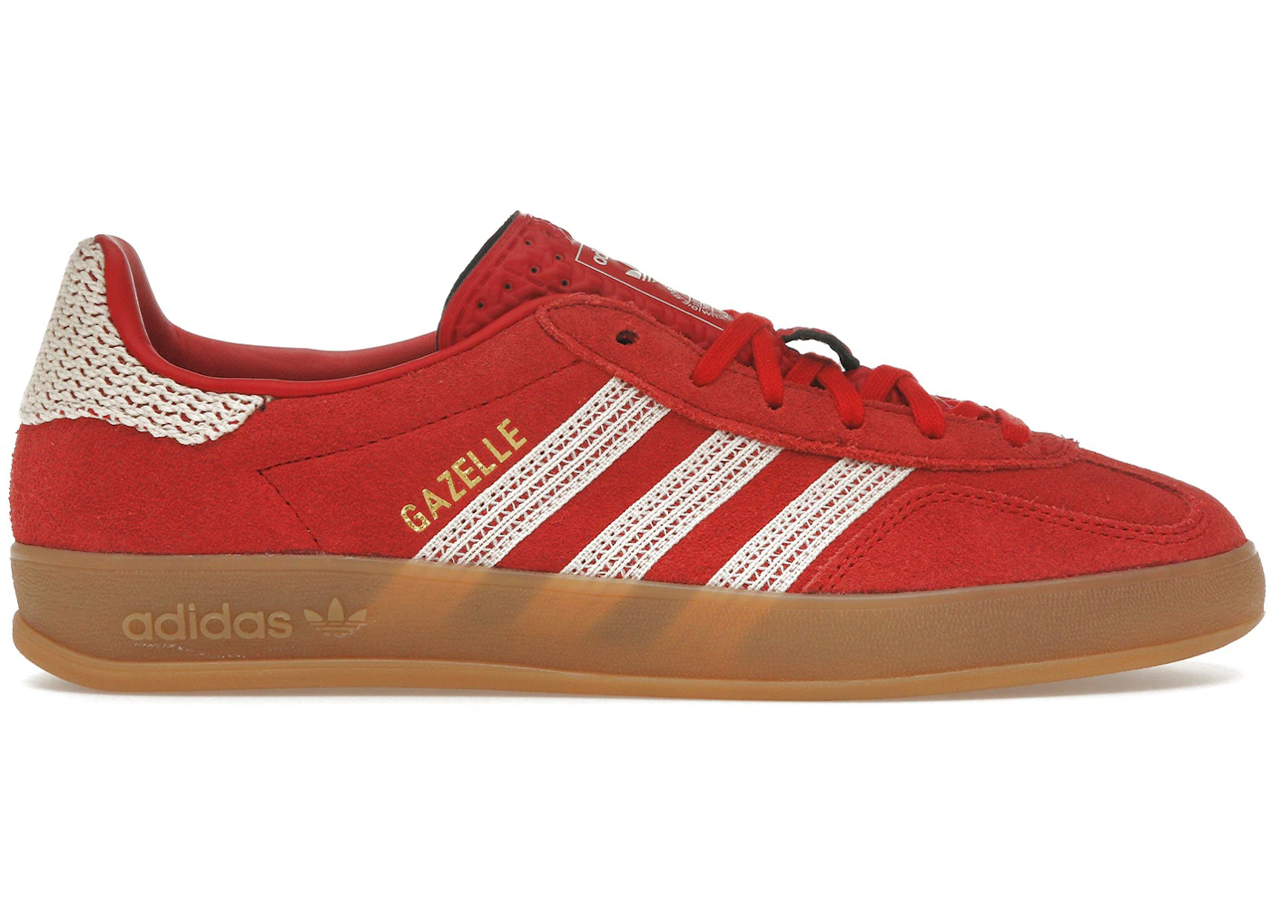 adidas Gazelle Indoor Better Scarlet Wonder White Gum (Women's) - JI2756 - US adidas Gazelle Indoor Better Scarlet Wonder White Gum (Women's) - JI2756 - US