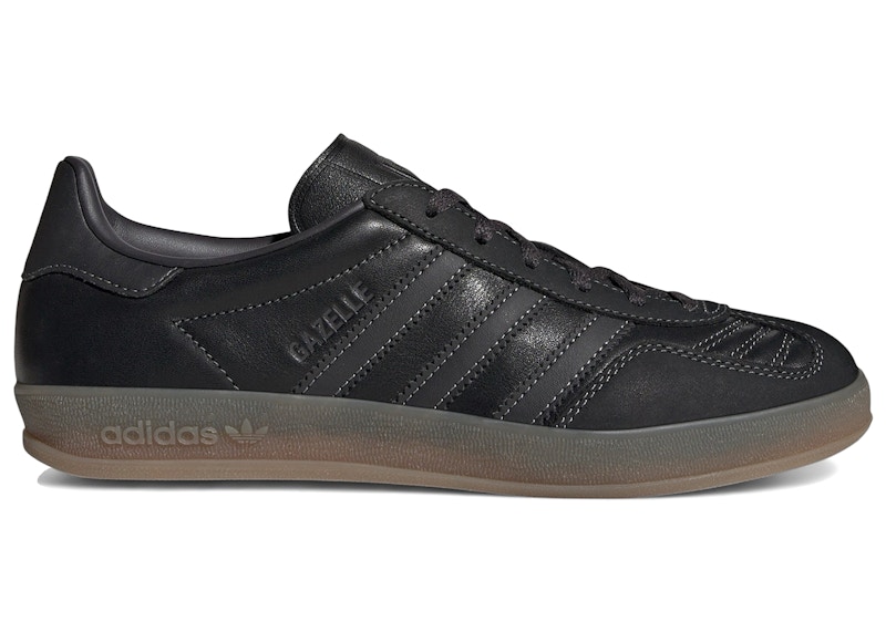 Adidas Gazelle Indoor Black (Women's) Sneakers in Core Black/Utility Black/Gum