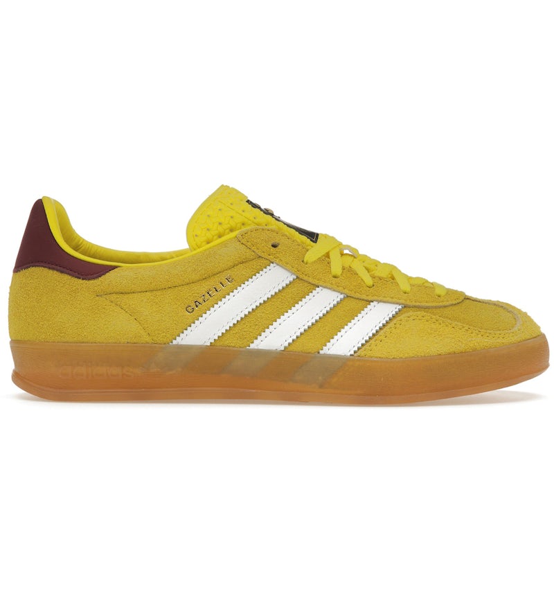 adidas Gazelle Indoor Bright Yellow Collegiate Burgundy (Women's) - IE7003 - US adidas Gazelle Indoor Bright Yellow Collegiate Burgundy (Women's) - IE7003 - US