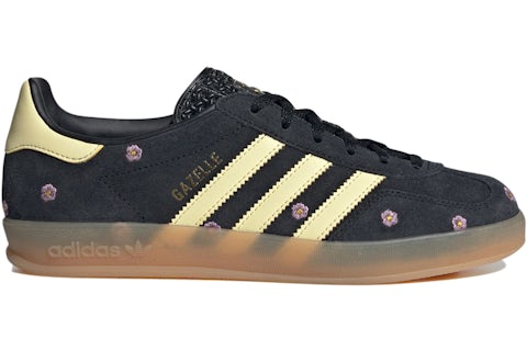adidas Gazelle Indoor Core Black Almost Yellow Floral (Women's) - IF4490 - US adidas Gazelle Indoor Core Black Almost Yellow Floral (Women's) - IF4490 - US