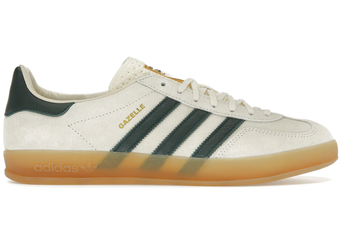 adidas Gazelle Indoor Cream White Collegiate Green Gum Men's - IH7502 - US adidas Gazelle Indoor Cream White Collegiate Green Gum Men's - IH7502 - US