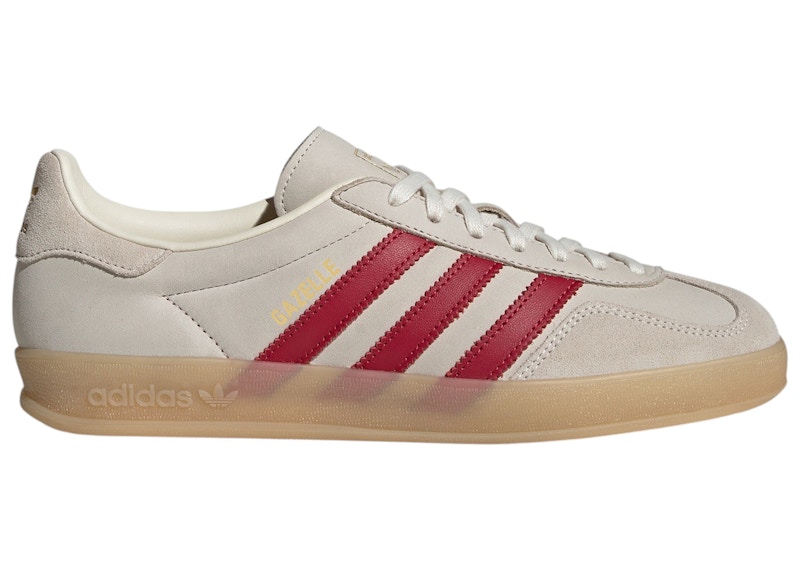 adidas Gazelle Indoor Cream White Red Gum Men's - IH9676 - US