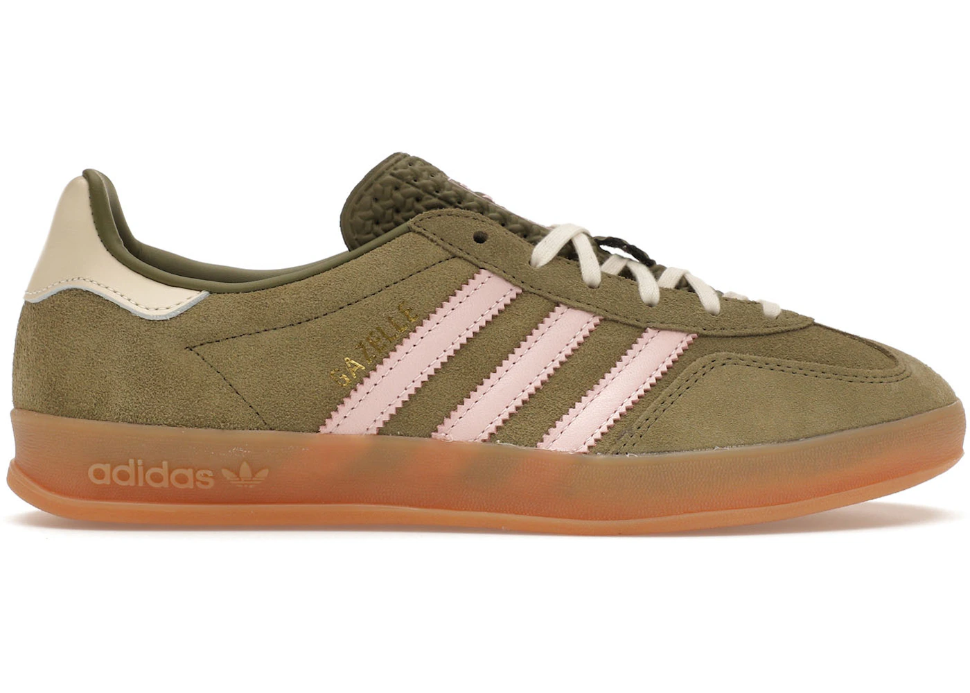 Chaussure Gazelle Verte Basket Femme Adidas Gazelle Kaki ADIDAS