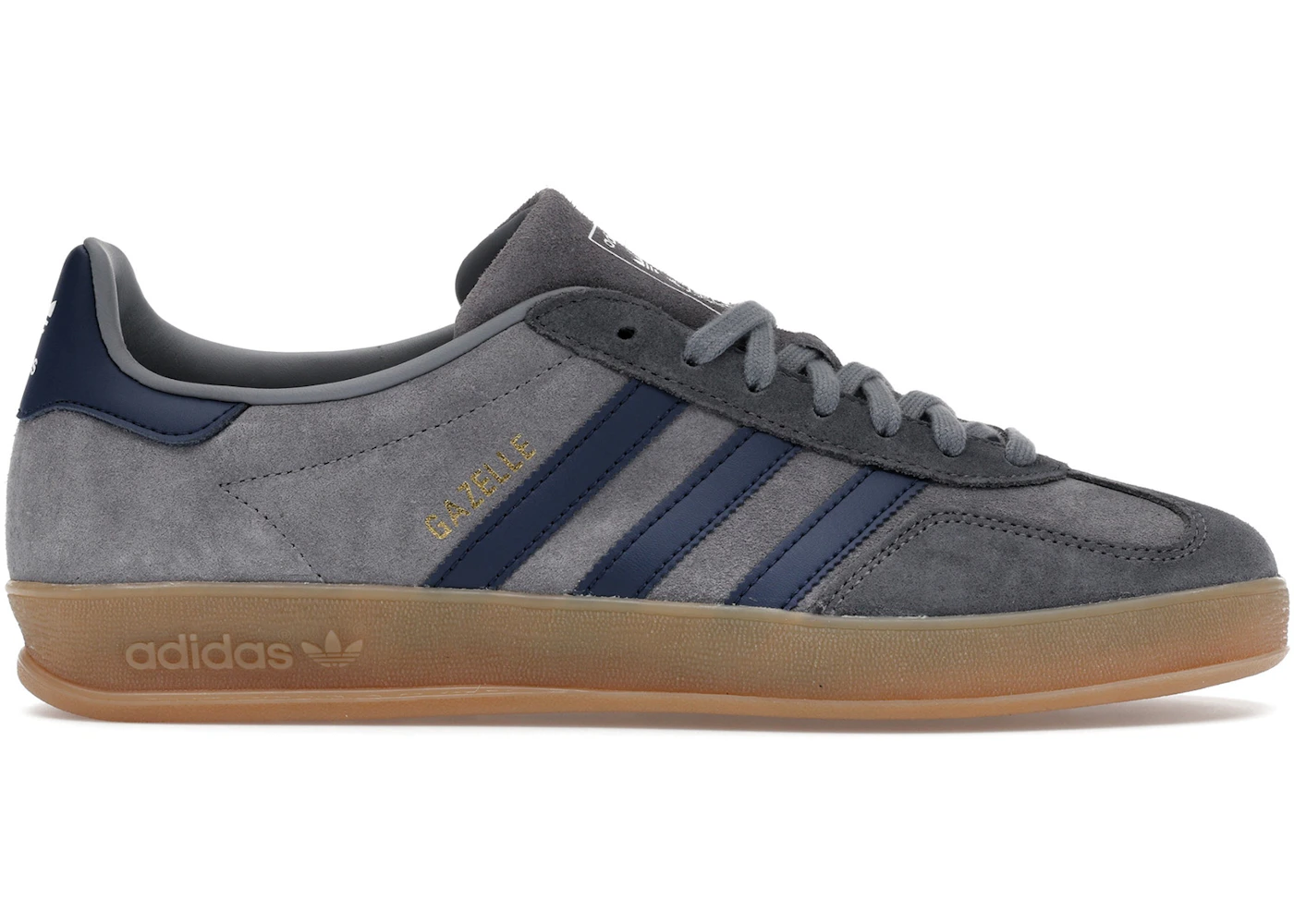 adidas Gazelle Indoor Grey Night Indigo Men's - JQ8397 - US adidas Gazelle Indoor Grey Night Indigo Men's - JQ8397 - US