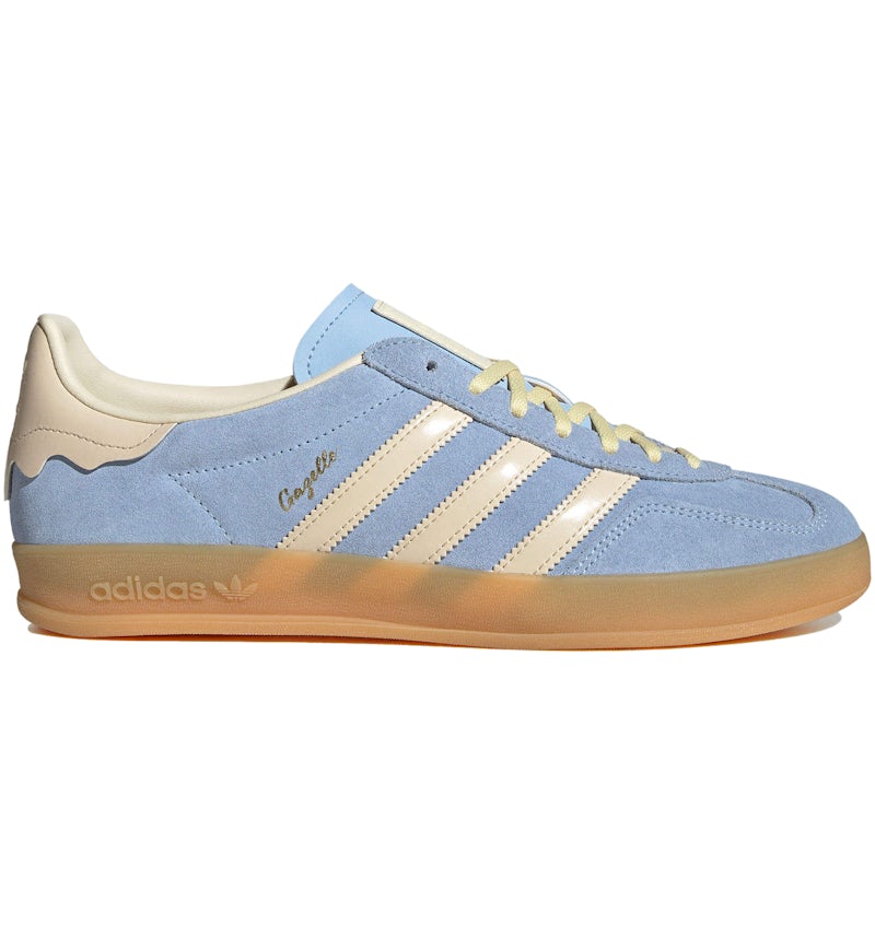 adidas Gazelle Indoor Light Blue Yellow Gum Men's JR8029 US