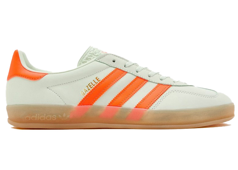 adidas Gazelle Indoor Linen Green Solar Orange メンズ - IF6982 - JP